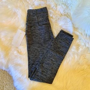 ATHLETA NWT herringbone metro high waisted legging XSP